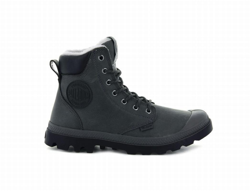 Botas Palladium Pampa Sport Cuff Wps Waterproof Hombre - Gris Oscuro ||PSVT-56790||